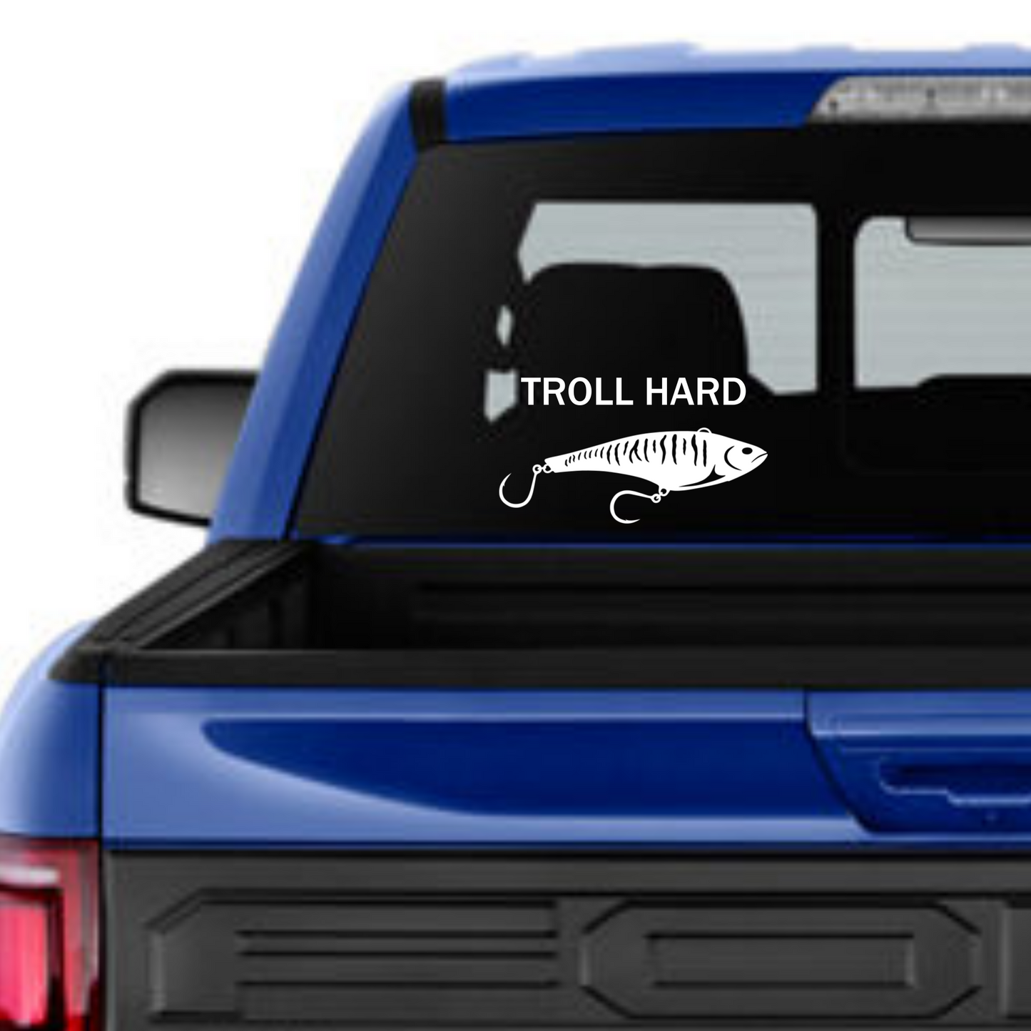 Lure, Troll Hard Vinyl Decal